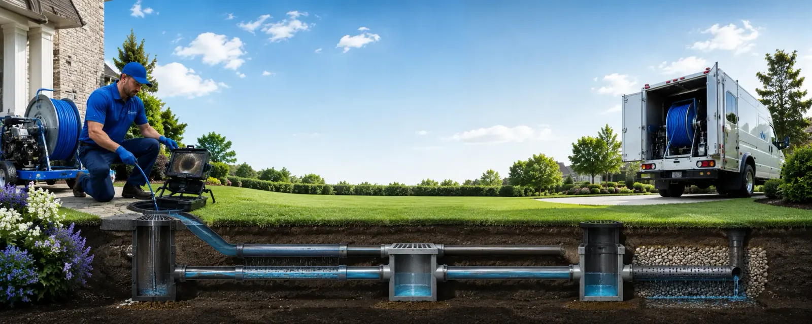 Outdoor drain cleaning information for Covel, WV